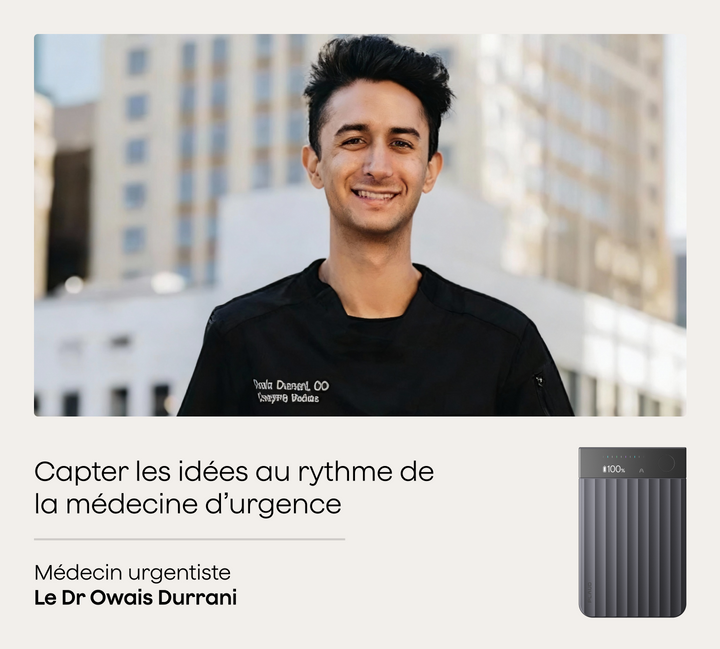 Des urgences au studio : comment le Dr Owais utilise Plaud Note Pro pour enregistrer ses idées aussi vite qu’il travaille