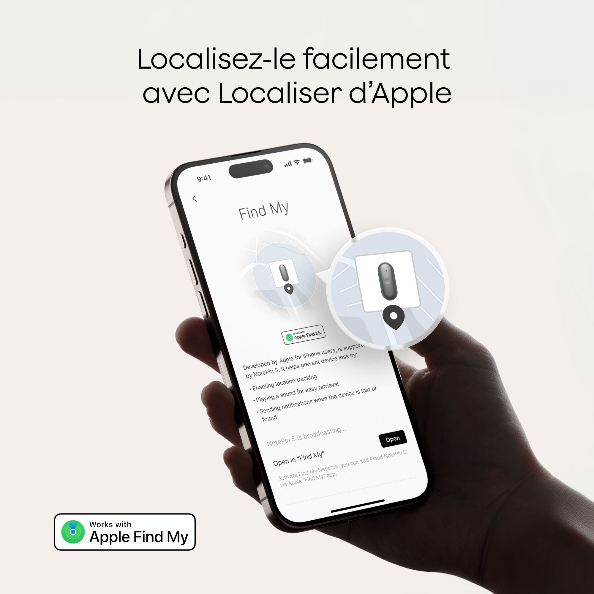 Plaud NotePin S - Assistant de prise de notes IA portable