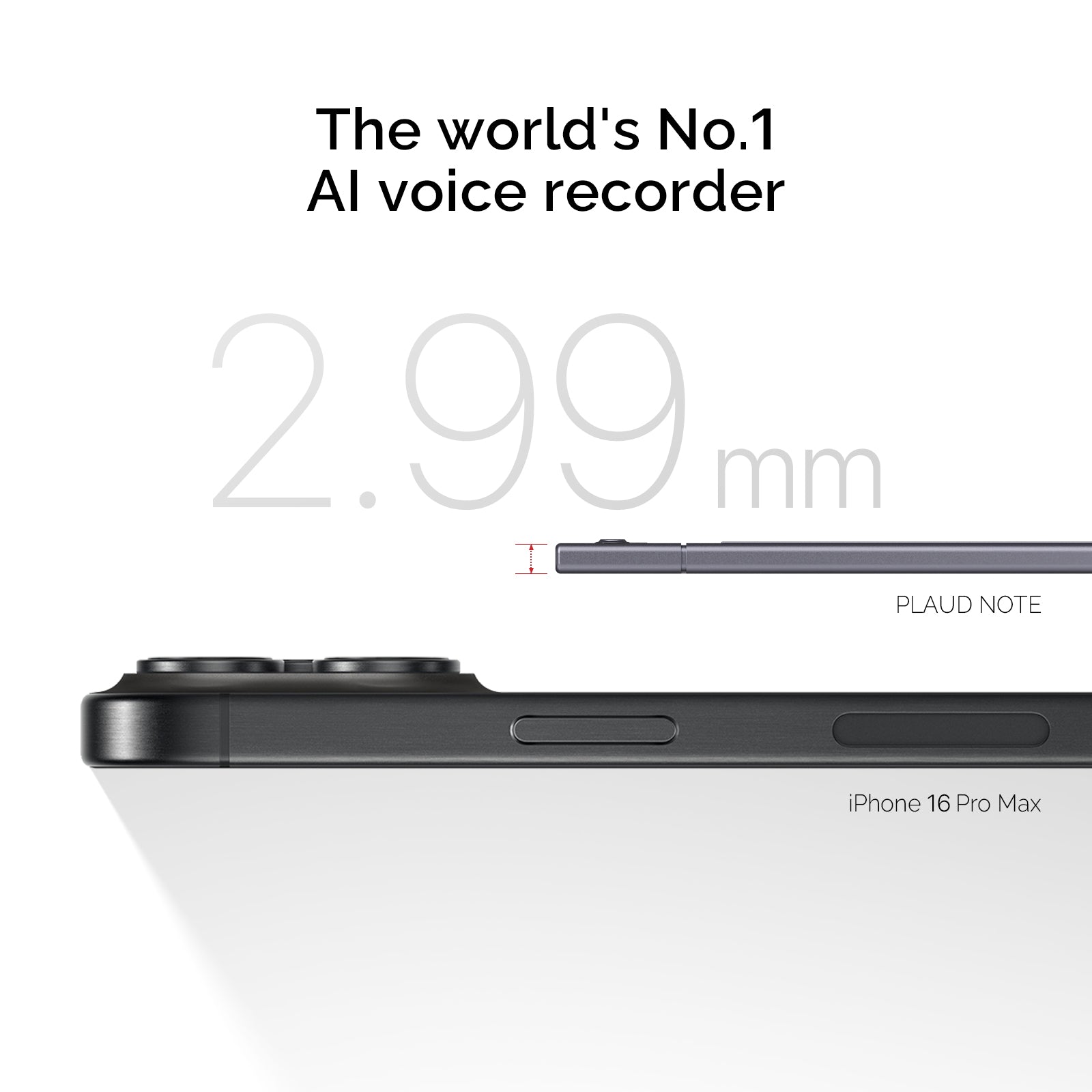 PLAUD NOTE Enregistreur vocal IA optimisé