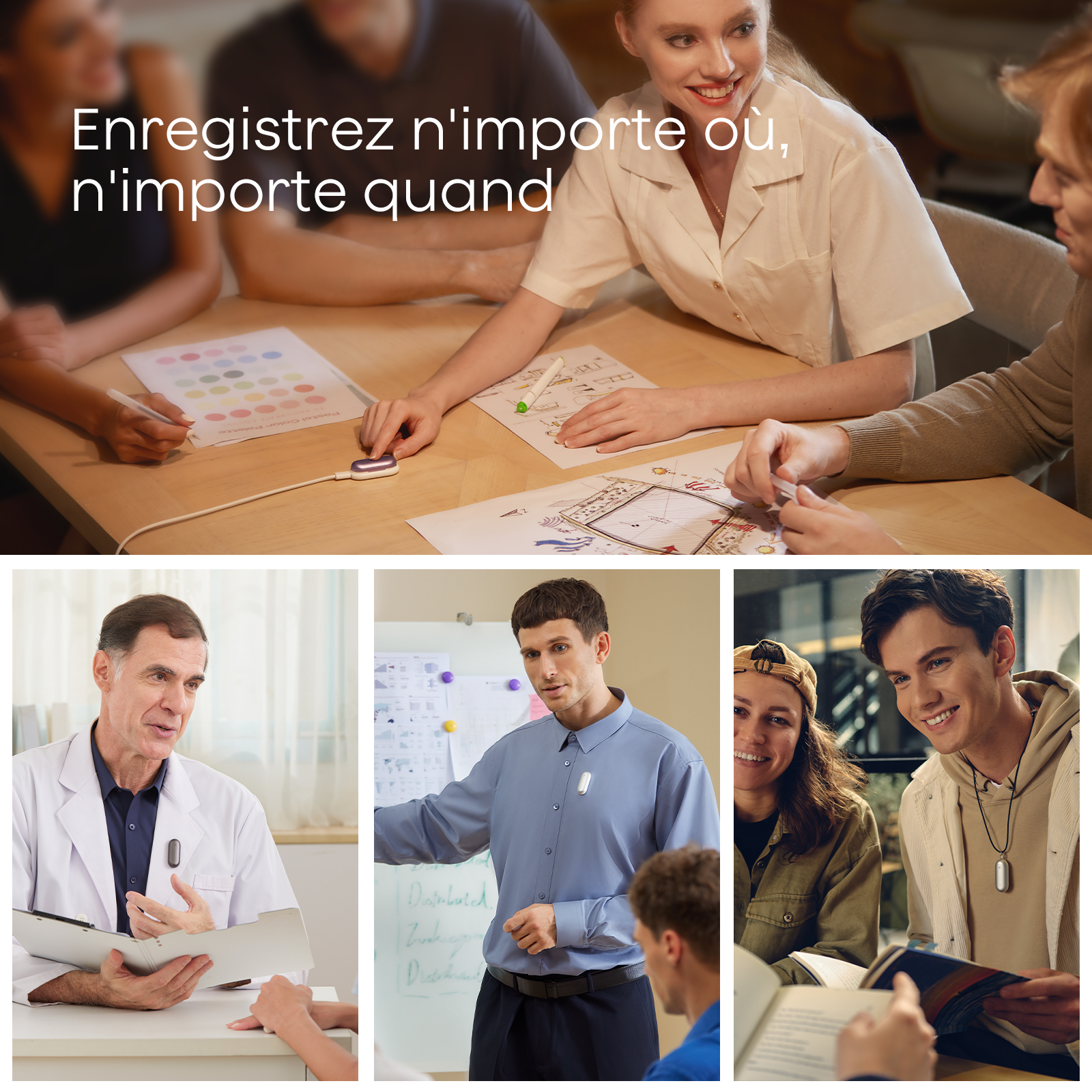Plaud NotePin + Abonnement Annuel au Pro Plan IA