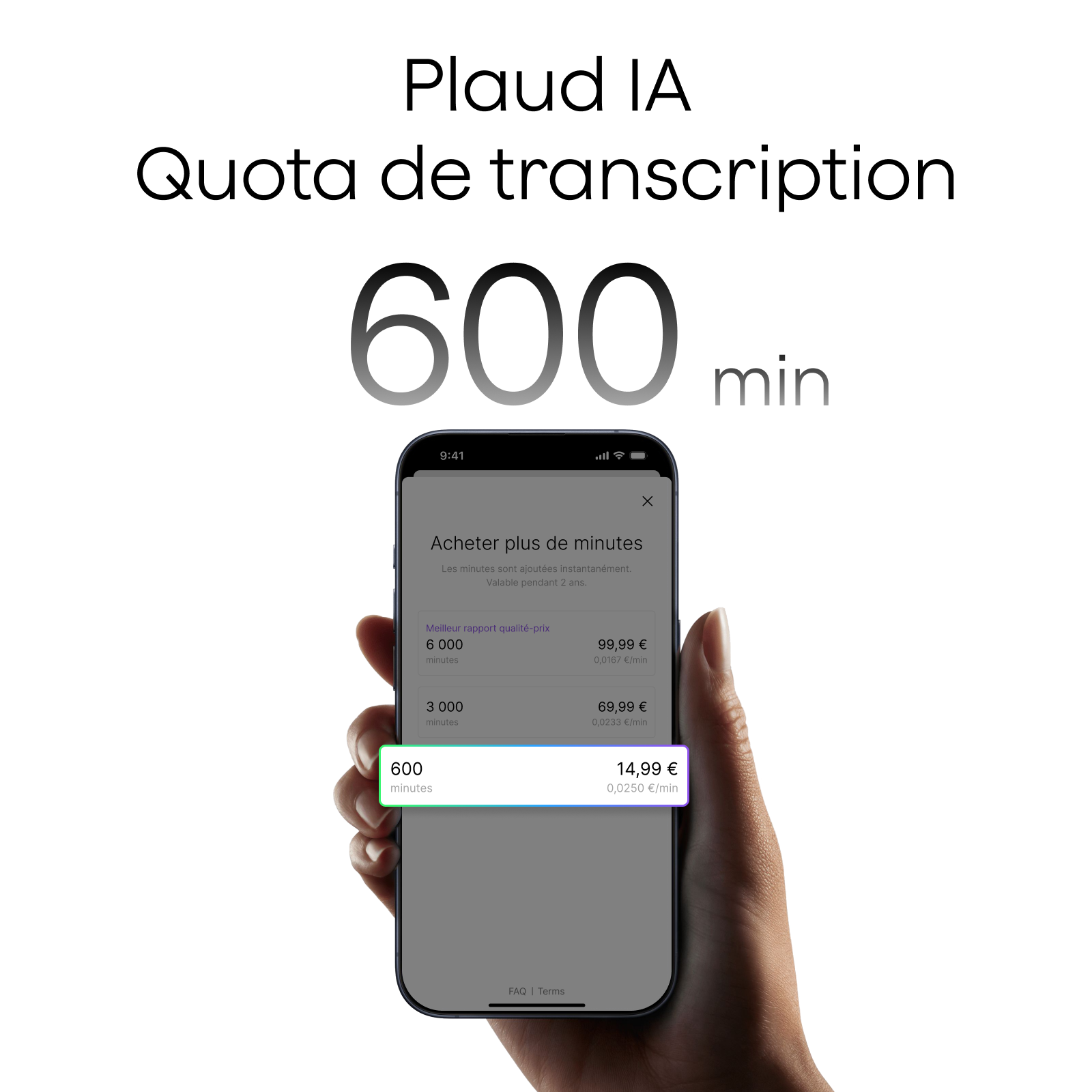 Quota de Transcription Plaud AI