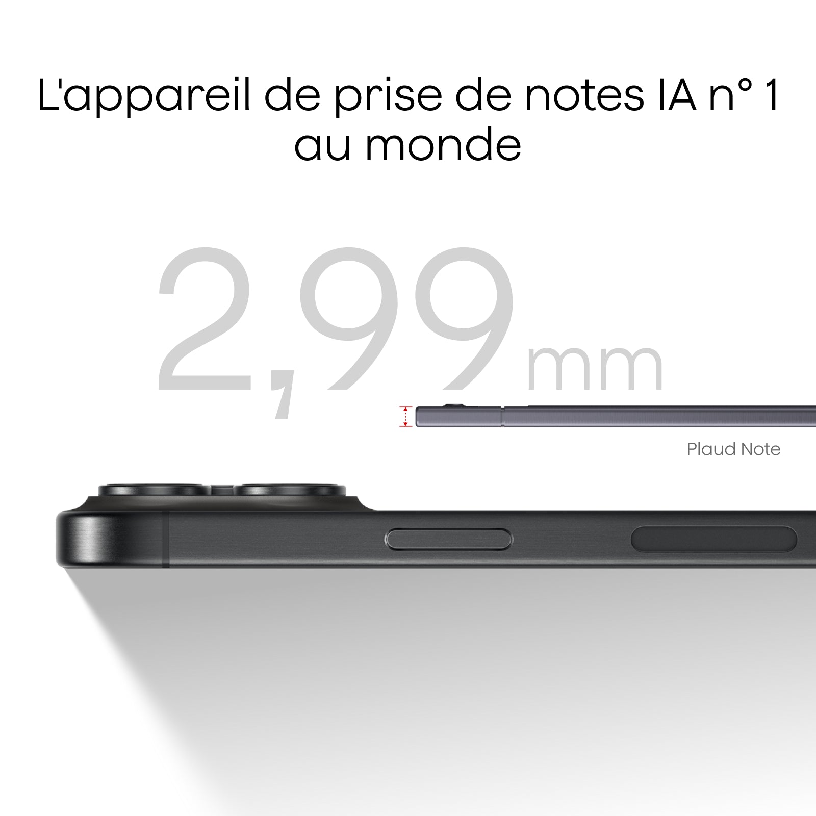 Plaud Note + Abonnement Annuel au Pro Plan IA