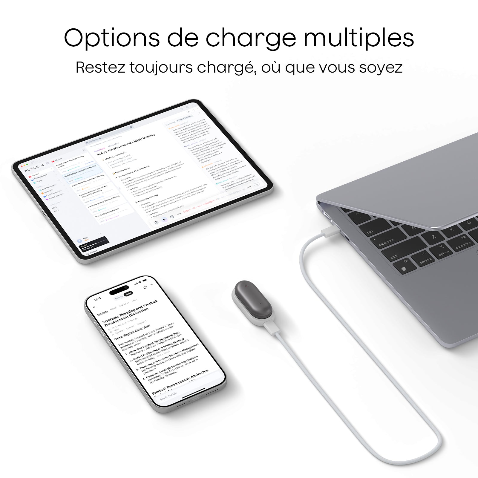 Kit de Charge Plaud NotePin|Plaud NotePin S