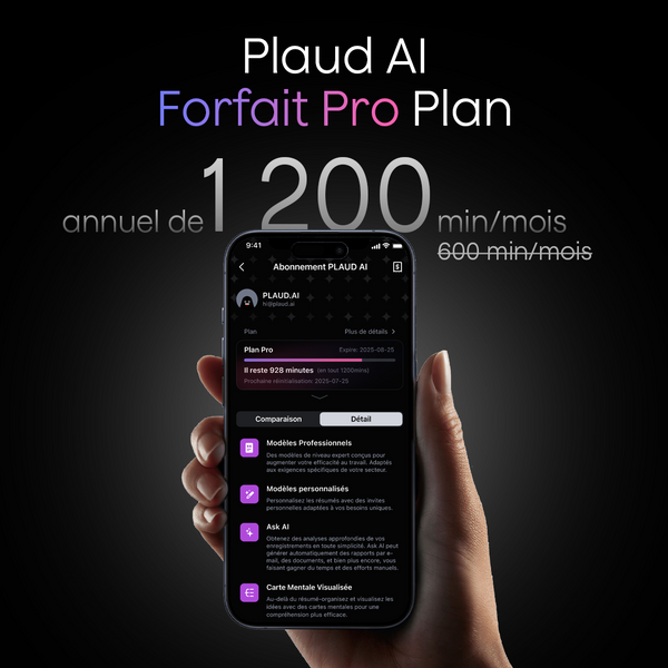 Abonnement Annuel Pro Plaud AI