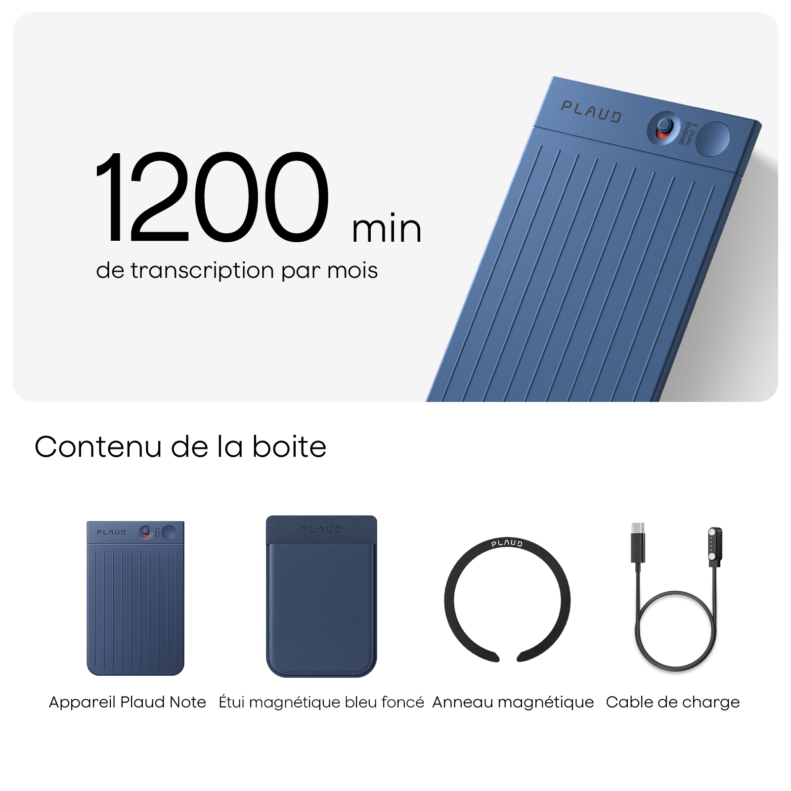Plaud Note et Abonnement Annuel à l’IA Pro Plan