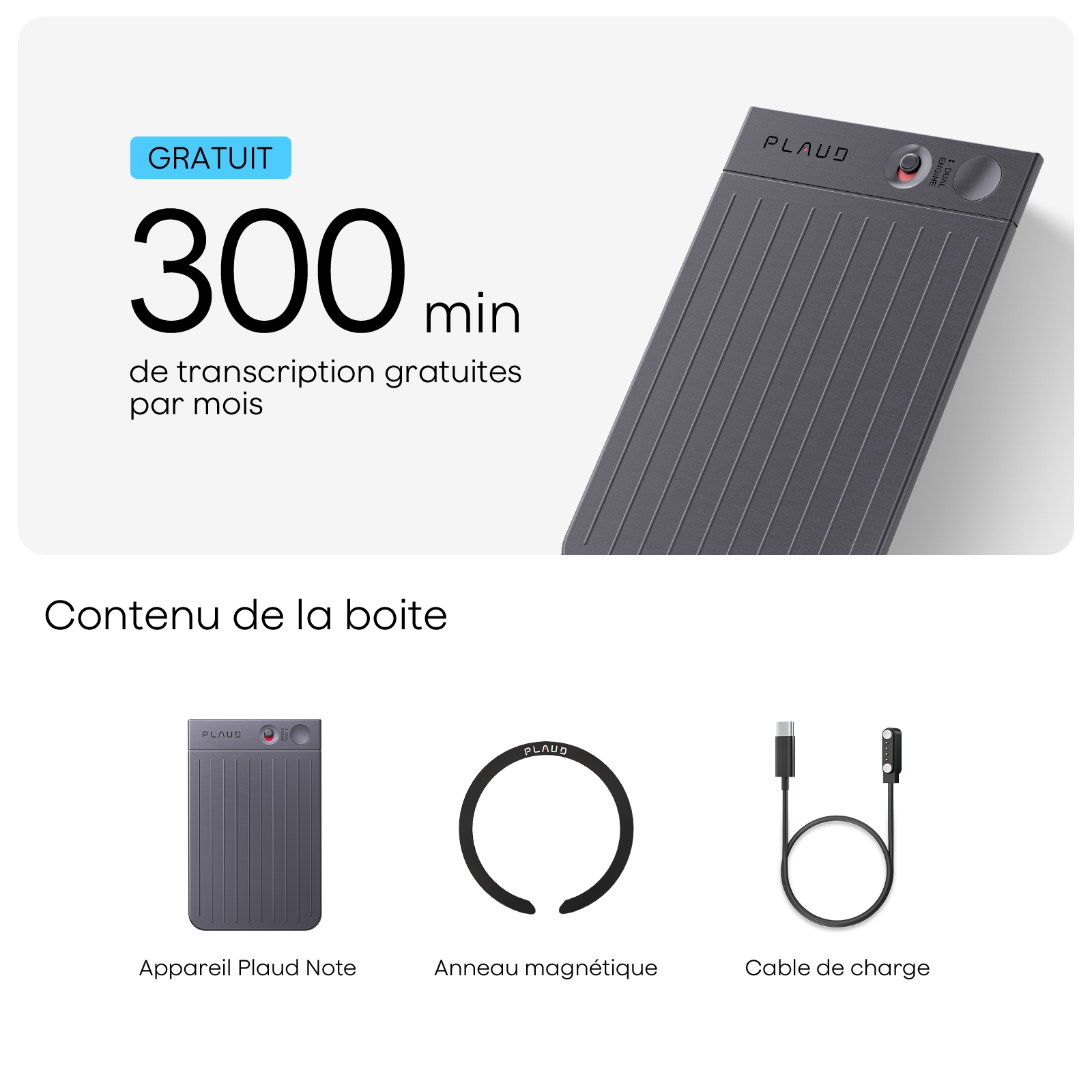Plaud Note | Lot de 3
