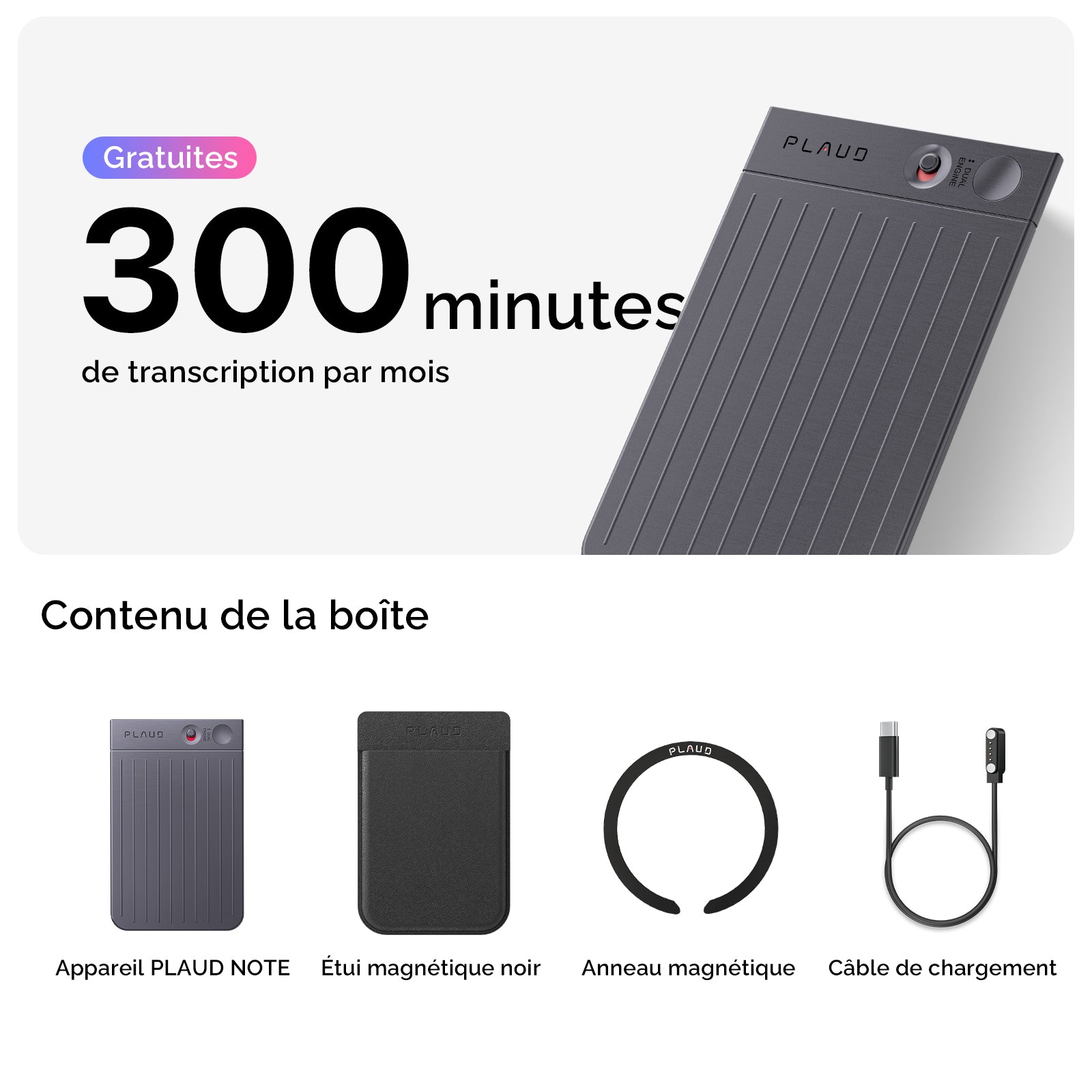 PLAUD NOTE | Lot de 6