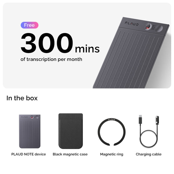 PLAUD NOTE Enregistreur vocal IA optimisé
