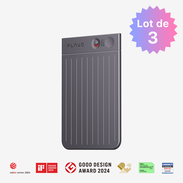 PLAUD NOTE | Lot de 3
