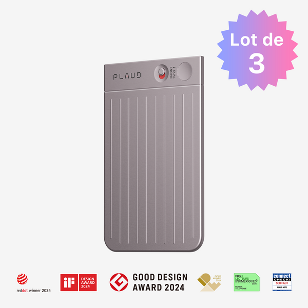 Enregistreur vocal PLAUD NOTE AI | Lot de 3
