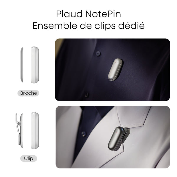 Clip & Broche Magnétique Plaud NotePin
