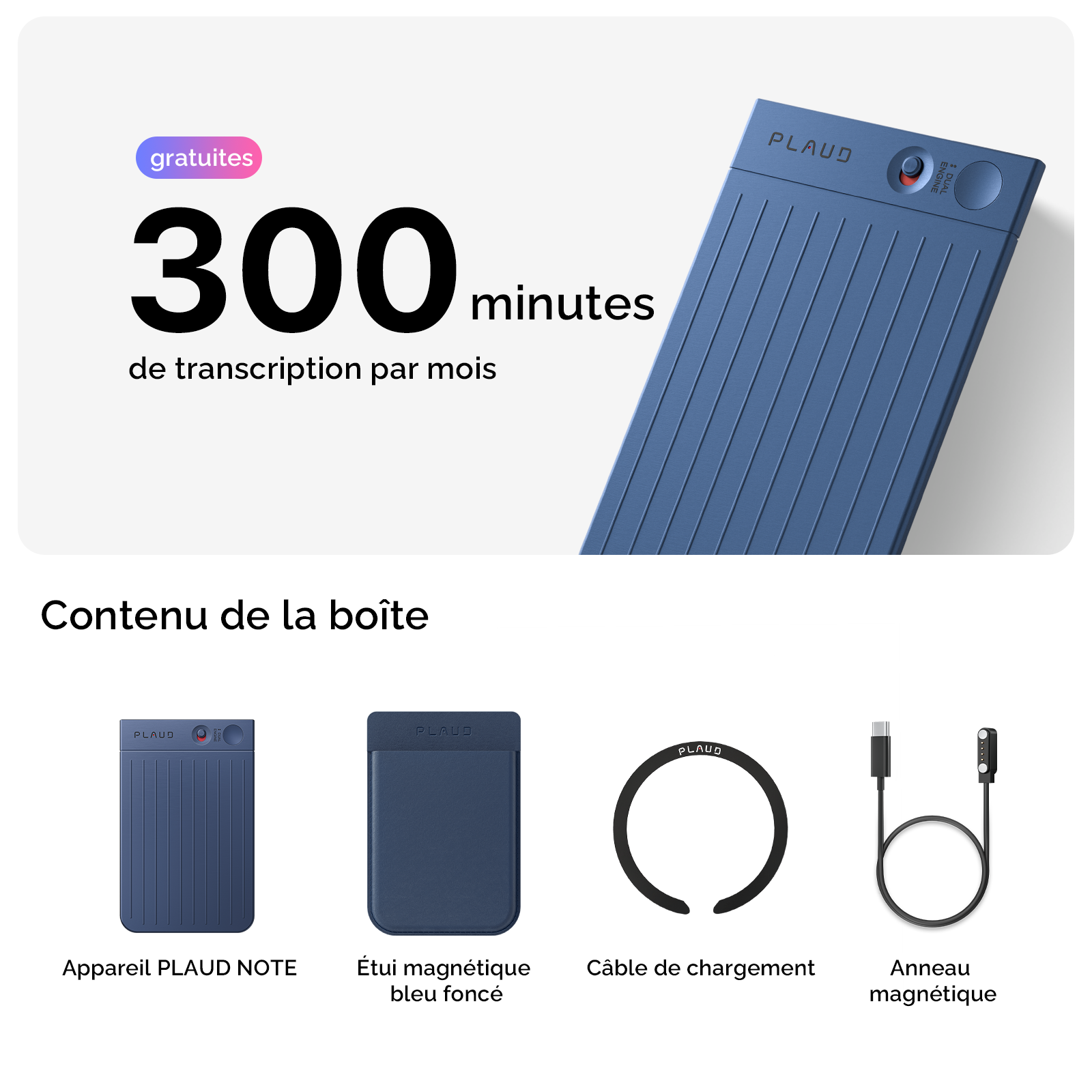 PLAUD NOTE | Lot de 3