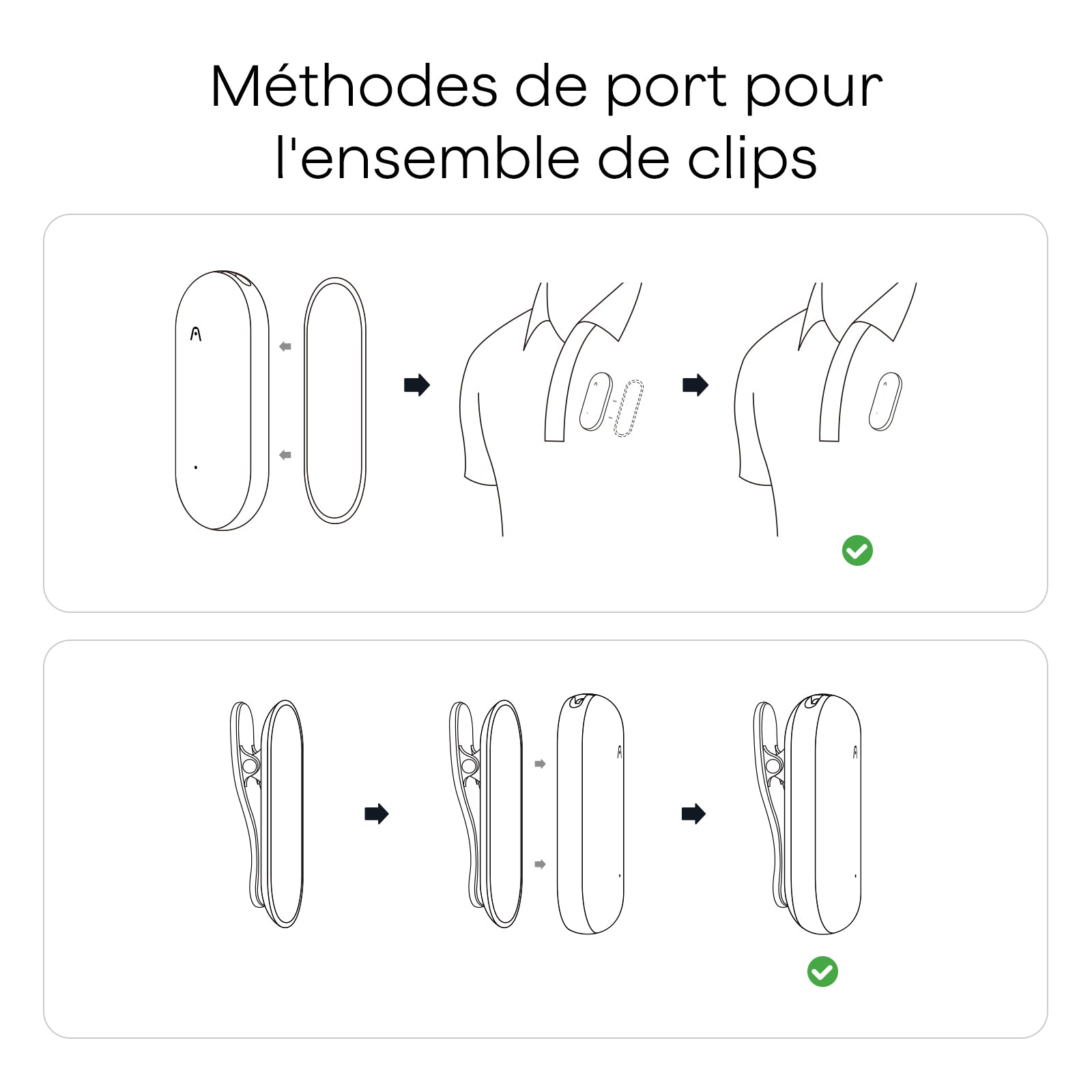 Clip & Broche Magnétique Plaud NotePin