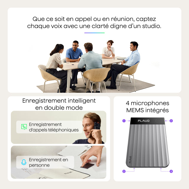 Précommander | Plaud Note Pro avec Coque Magnétique gratuit