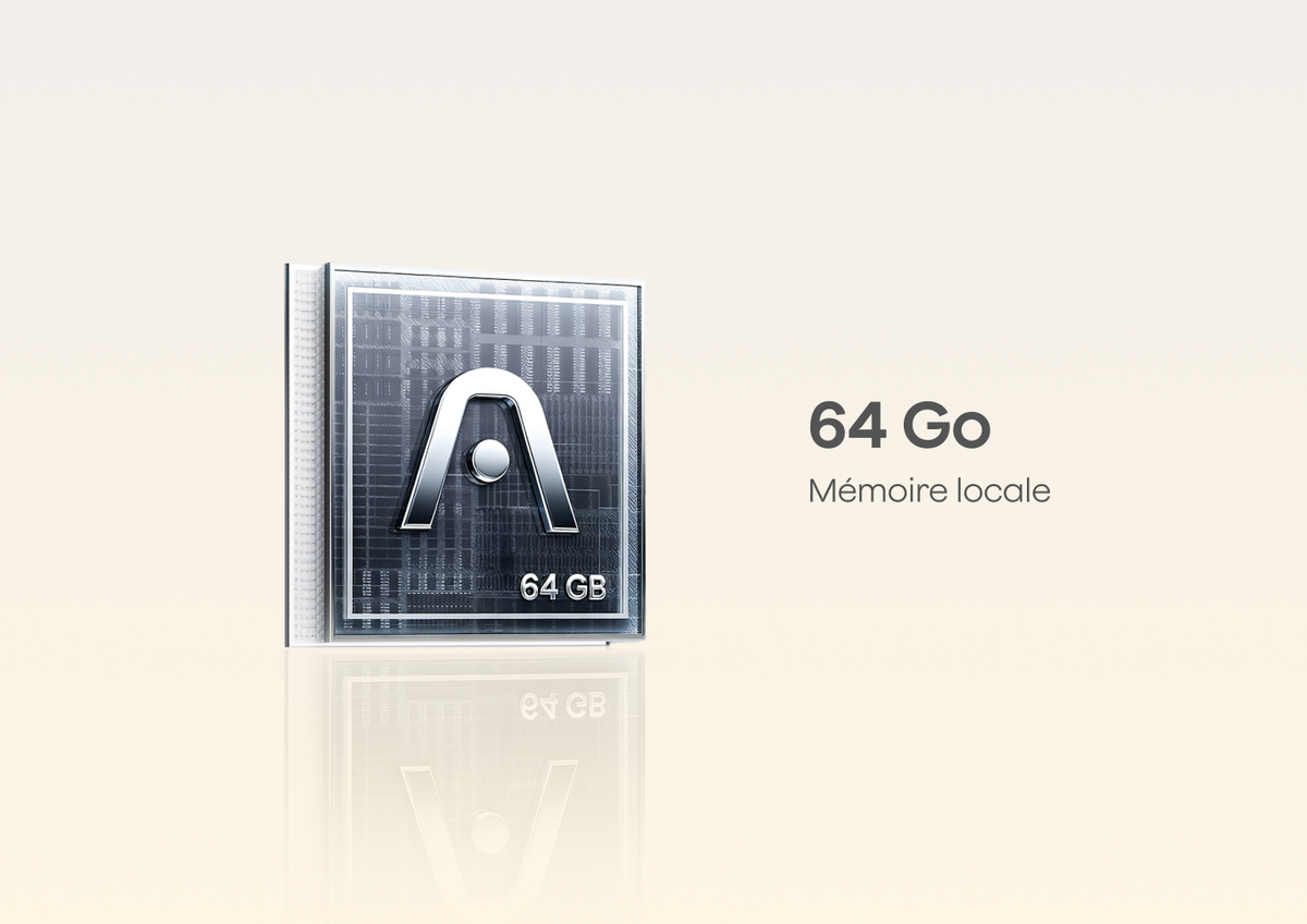 64 Go de stockage intégré