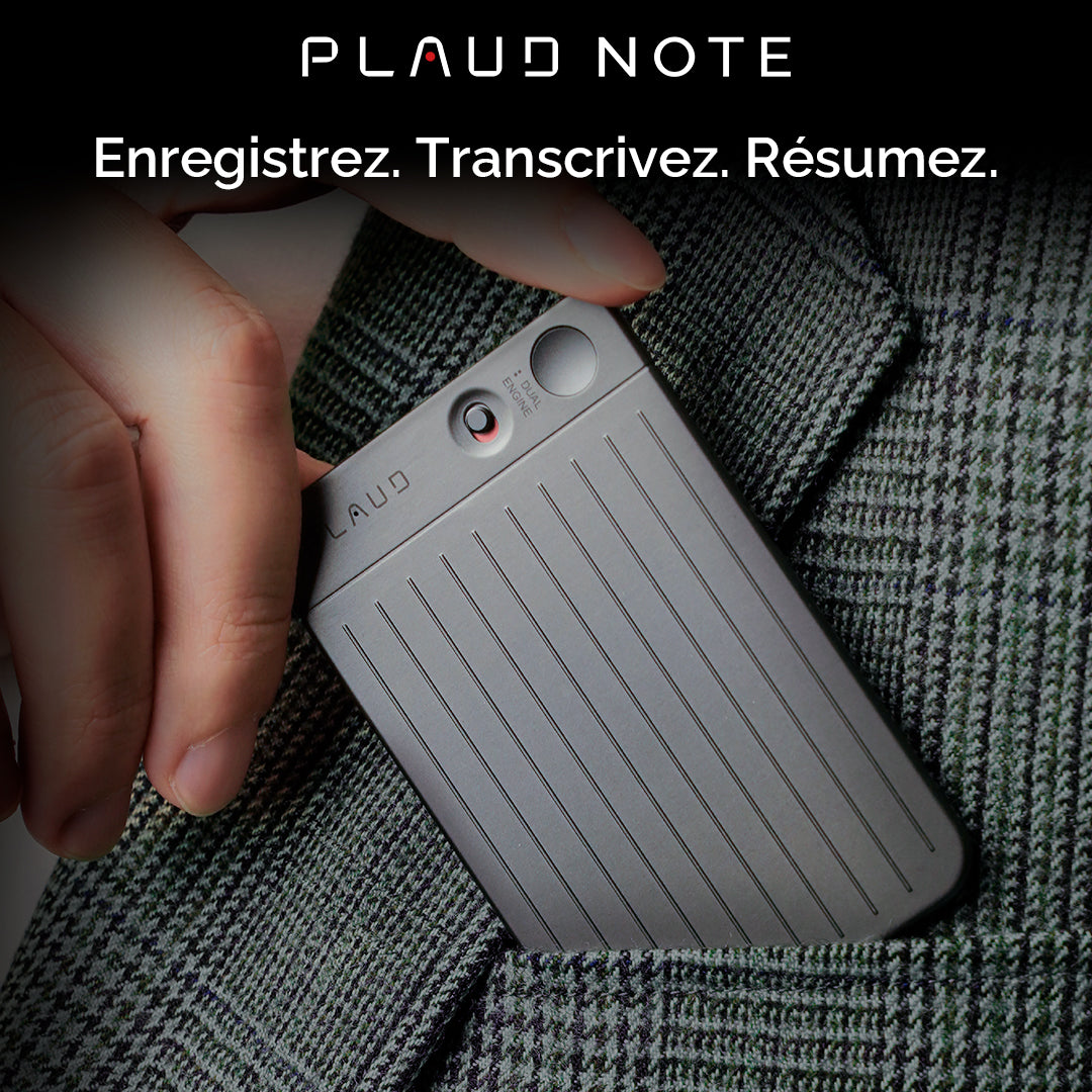 PLAUD NOTE Enregistreur vocal IA optimisé