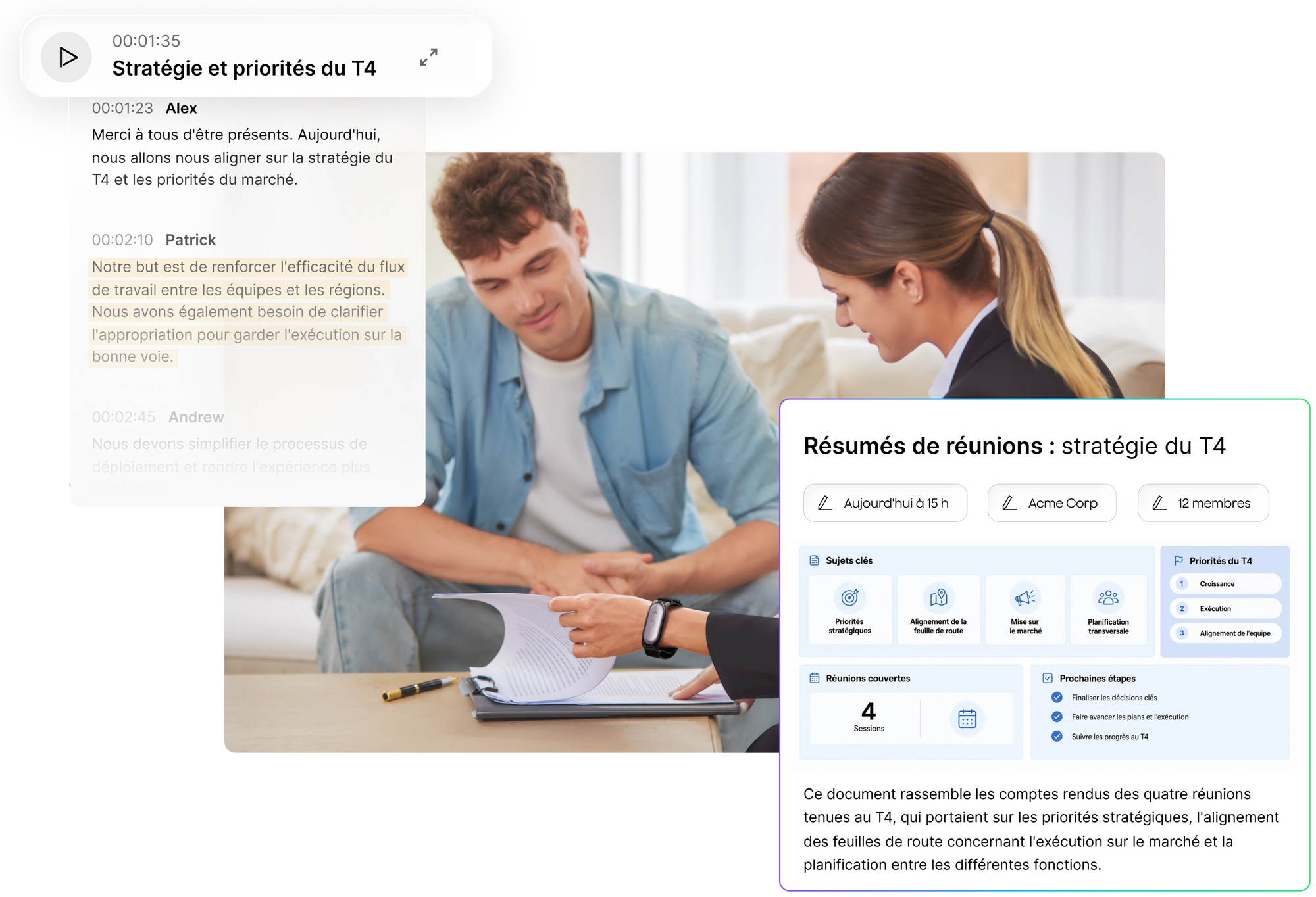 Notes automatisées par l'IA