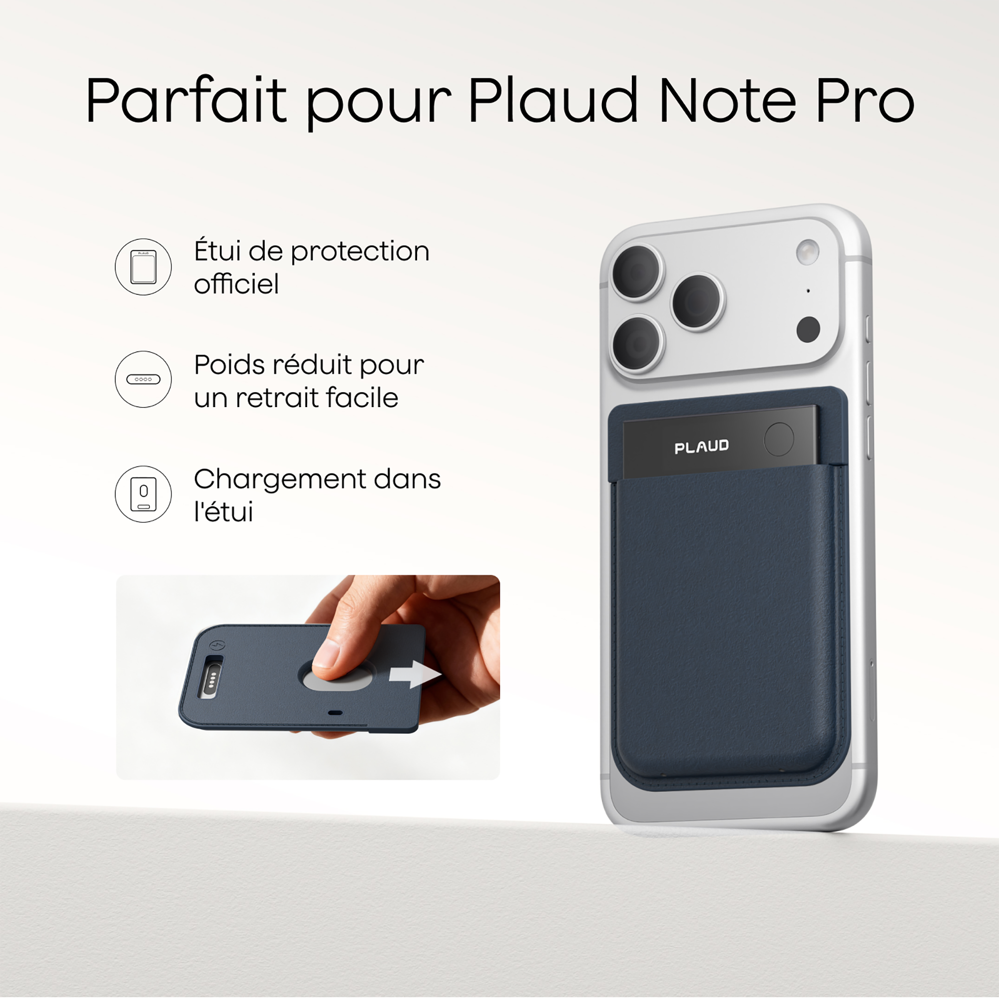 Étui magnétique Plaud Note Pro