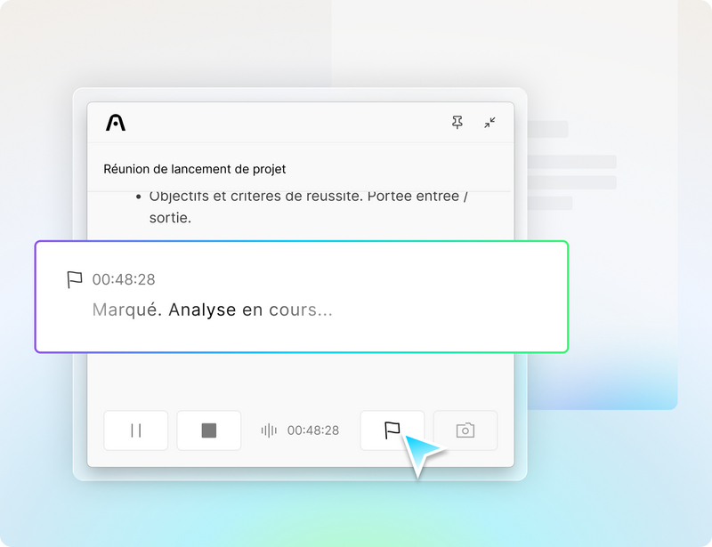 Mettez en évidence les moments clés