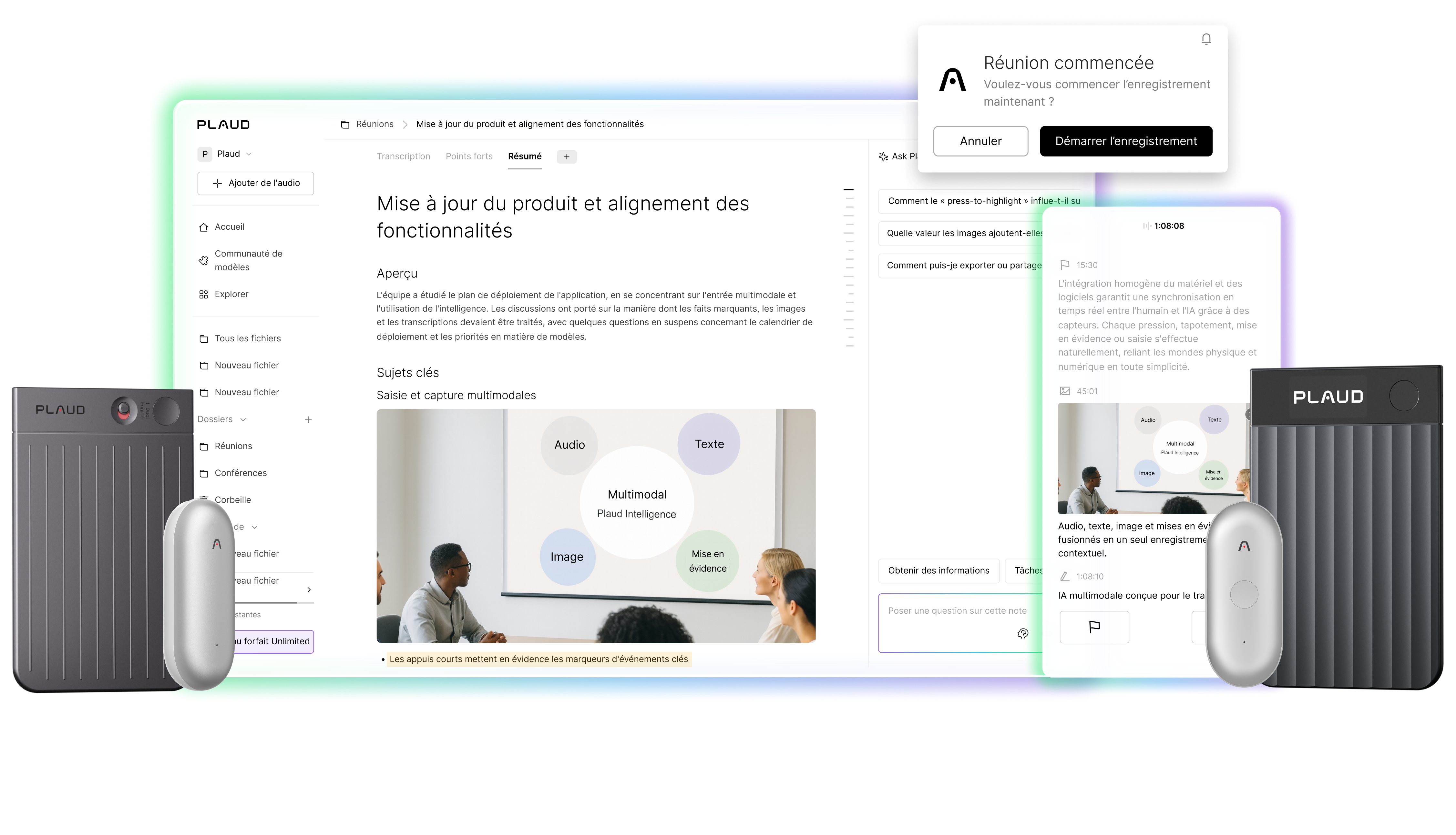Espace de travail connecté