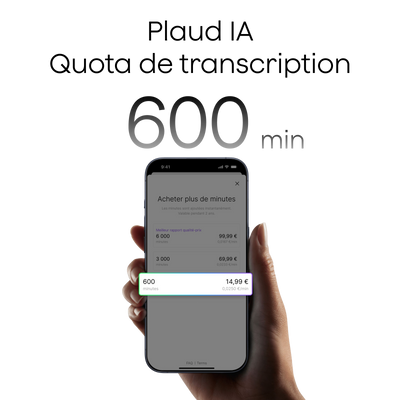 Quota de Transcription Plaud AI