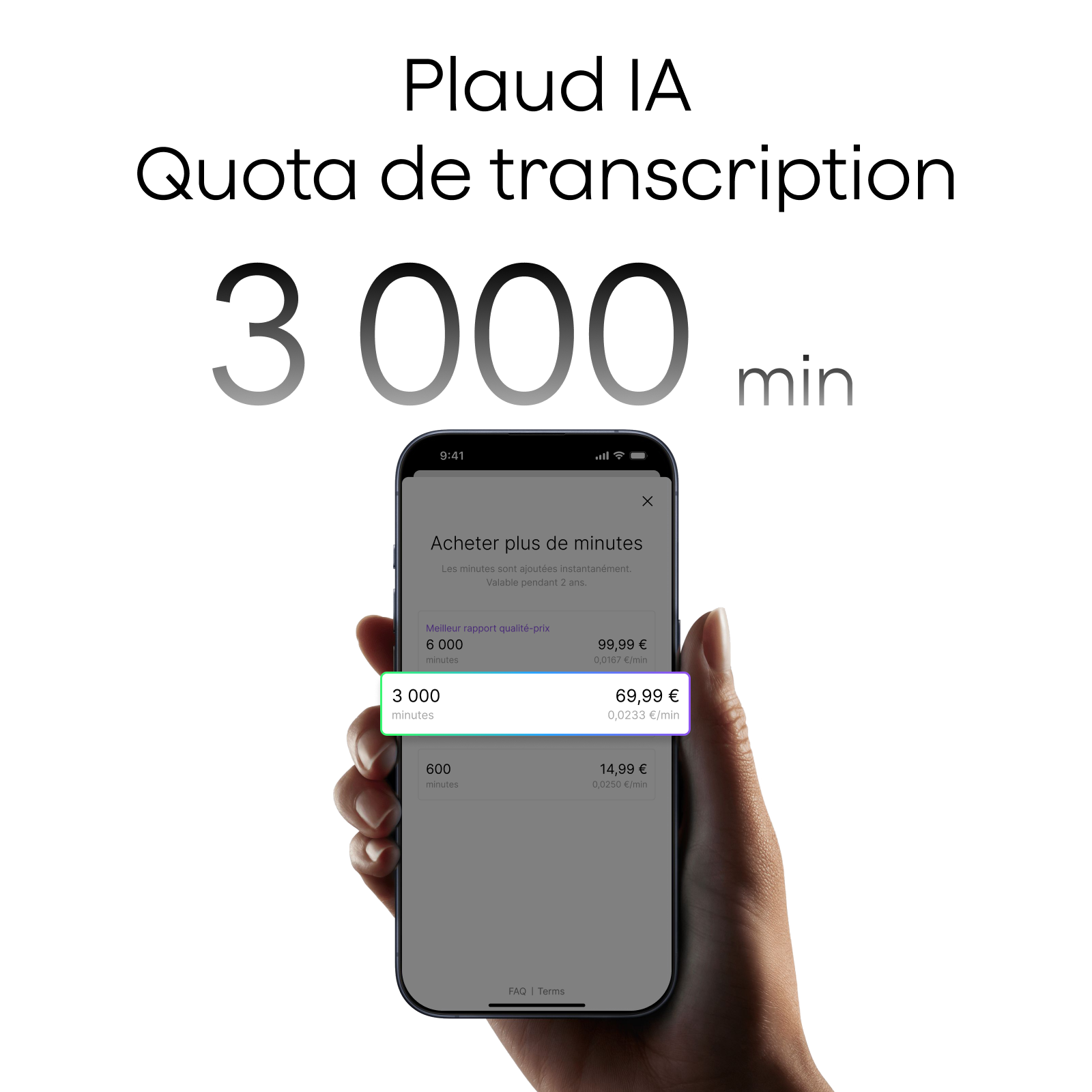 Quota de Transcription Plaud AI