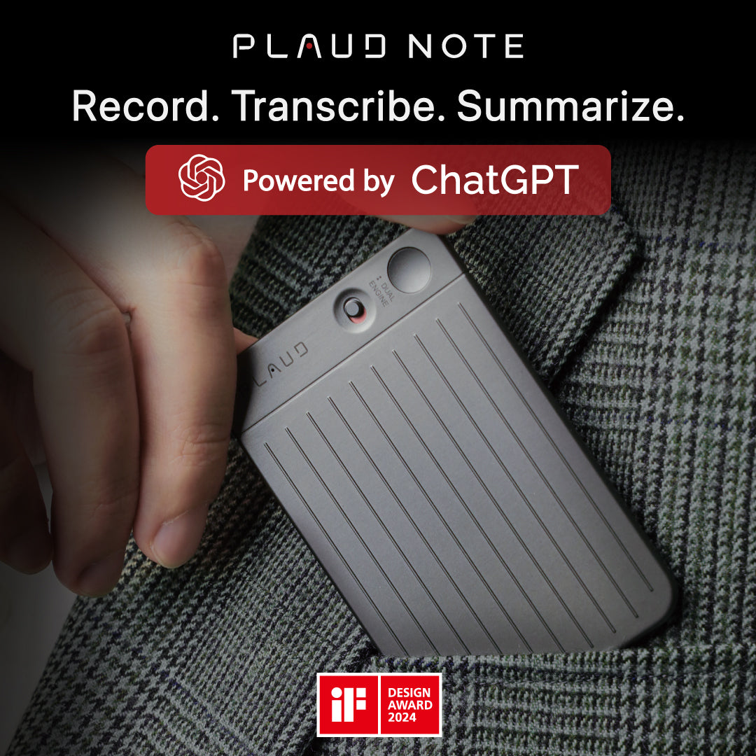 PLAUD NOTE ChatGPT 4o Empowered AI Voice Recorder & PLAUD AI Membership Free Starter Plan