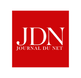 Logo du Journal du Net (JDN) sur fond rouge.