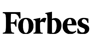 Le logo de Forbes, écrit en caractères noirs sur fond blanc.