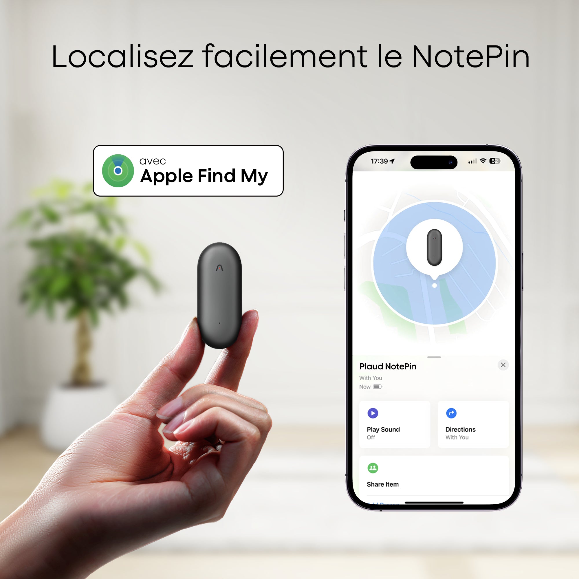 Plaud NotePin - Assistant de Prise de Notes IA Portable