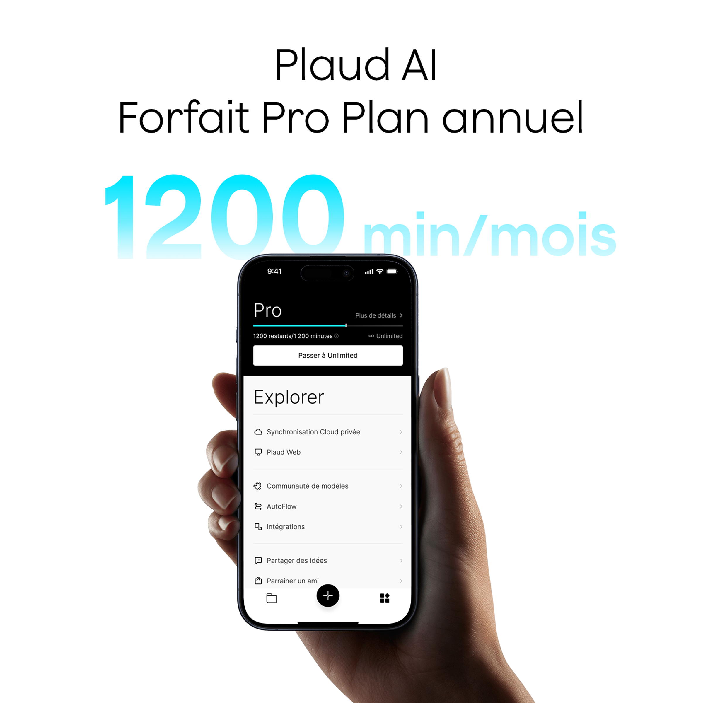 Plaud Intelligence Pro Plan annuel
